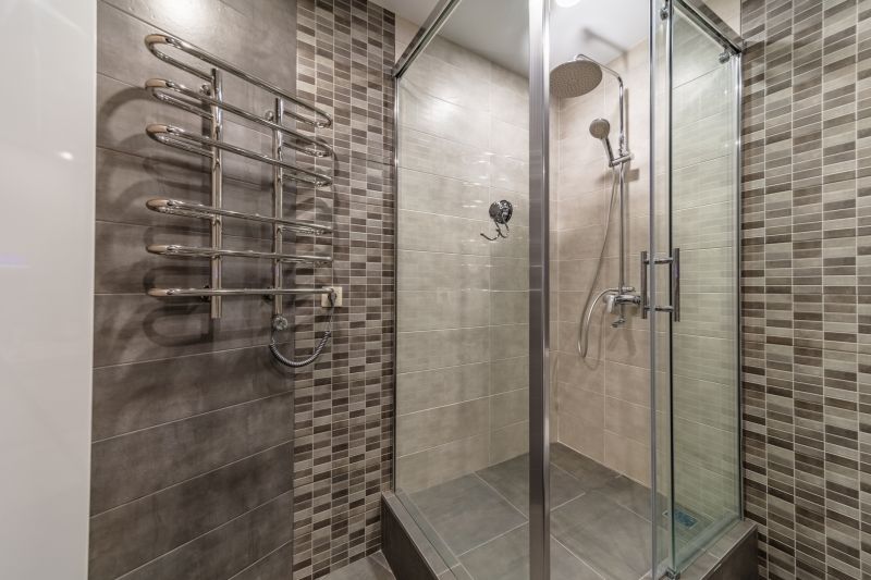 Stylish Shower with Clear Glass Doors